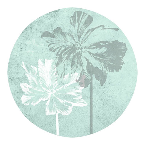 Tulip Portrait Collection G White Modern Wood Framed Art Print with Double Matting by Vision Studio