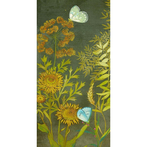 Birding Collection B White Modern Wood Framed Art Print by Zarris, Chariklia