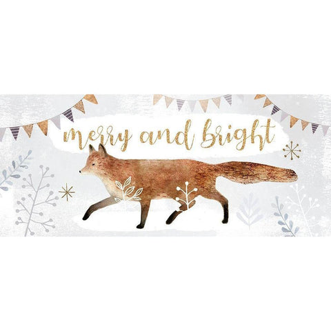 Woodland Celebration Collection D White Modern Wood Framed Art Print by Borges, Victoria