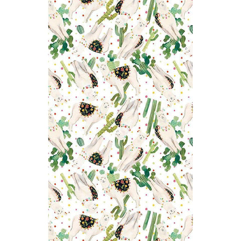 Sweet Alpaca Collection E White Modern Wood Framed Art Print by Borges, Victoria