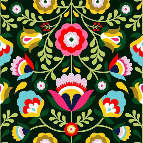 Cinco de Mayo Collection I Gold Ornate Wood Framed Art Print with Double Matting by Borges, Victoria