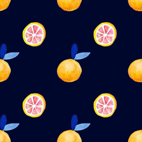 Fresh Fruit Collection H Black Ornate Wood Framed Art Print with Double Matting by Borges, Victoria