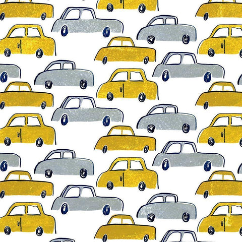 Bonjour Paris Collection G White Modern Wood Framed Art Print with Double Matting by Wang, Melissa