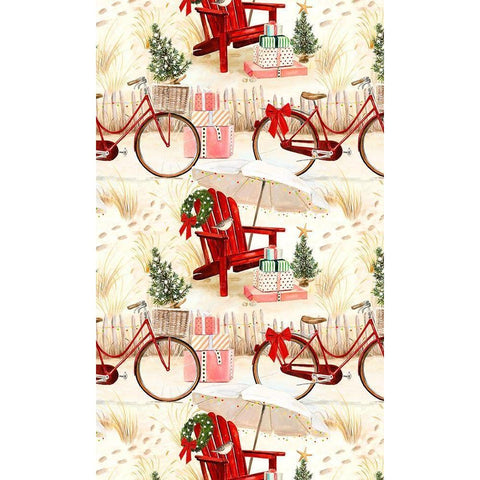 Christmas Coast Collection E Black Modern Wood Framed Art Print with Double Matting by Borges, Victoria