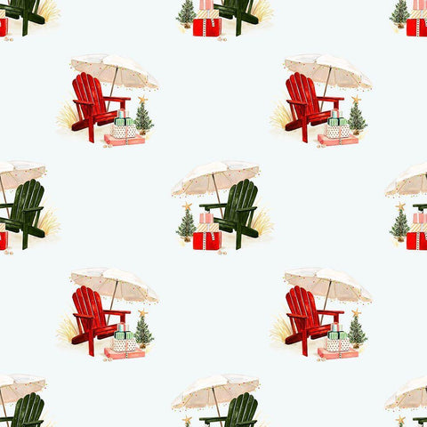 Christmas Coast Collection H Black Modern Wood Framed Art Print by Borges, Victoria