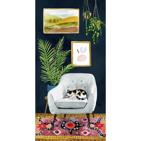 Homebody Collection B Black Modern Wood Framed Art Print by Borges, Victoria