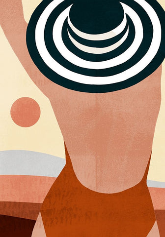 Sunseeker Collection B Black Ornate Wood Framed Art Print with Double Matting by Borges, Victoria