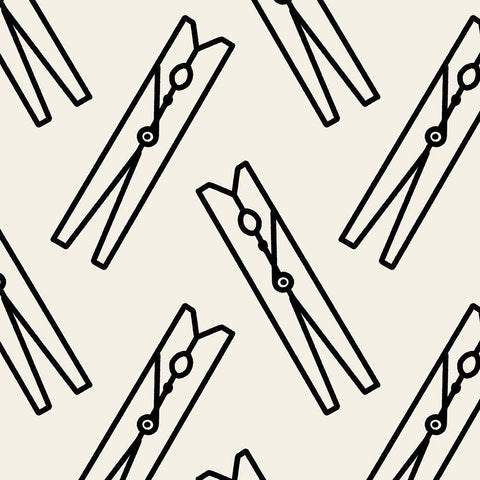 Laundry Room Collection F White Modern Wood Framed Art Print by Barnes, Victoria