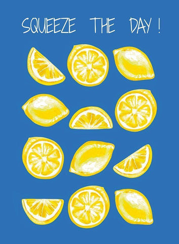 Squeeze the Day III White Modern Wood Framed Art Print with Double Matting by Tyndall, Elizabeth