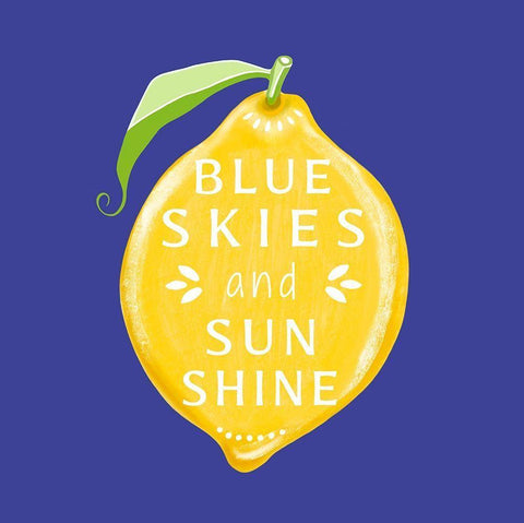 Blue Skies Black Ornate Wood Framed Art Print with Double Matting by Tyndall, Elizabeth