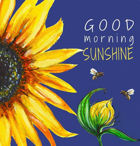 Good Morning   White Modern Wood Framed Art Print with Double Matting by Tyndall, Elizabeth