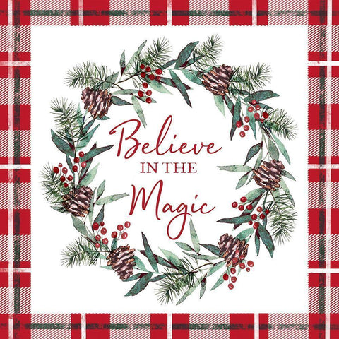 Believe in Magic Black Modern Wood Framed Art Print by Tyndall, Elizabeth