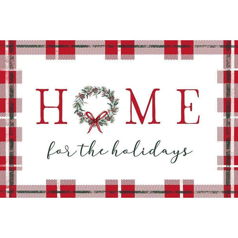 Home for the Holidays Black Modern Wood Framed Art Print with Double Matting by Tyndall, Elizabeth