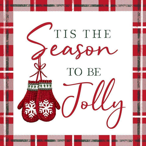 Tis the Season White Modern Wood Framed Art Print by Tyndall, Elizabeth