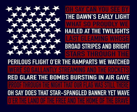 Oh Say Can You See Black Ornate Wood Framed Art Print with Double Matting by Tyndall, Elizabeth