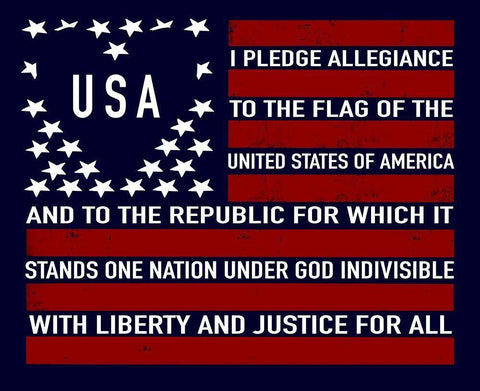 USA Flag Black Ornate Wood Framed Art Print with Double Matting by Tyndall, Elizabeth