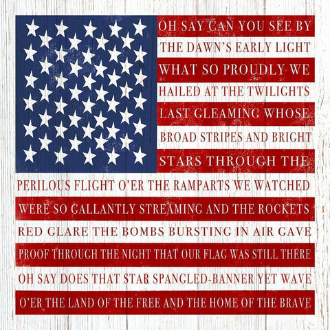 Oh Say Can You See Gold Ornate Wood Framed Art Print with Double Matting by Tyndall, Elizabeth