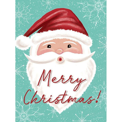 Merry Christmas White Modern Wood Framed Art Print by Tyndall, Elizabeth