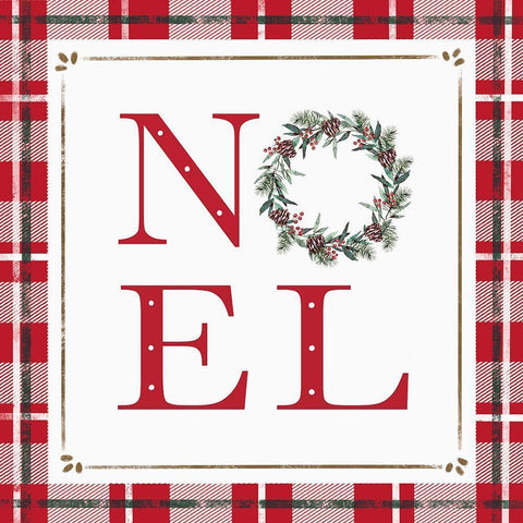 Noel Black Ornate Wood Framed Art Print with Double Matting by Tyndall, Elizabeth