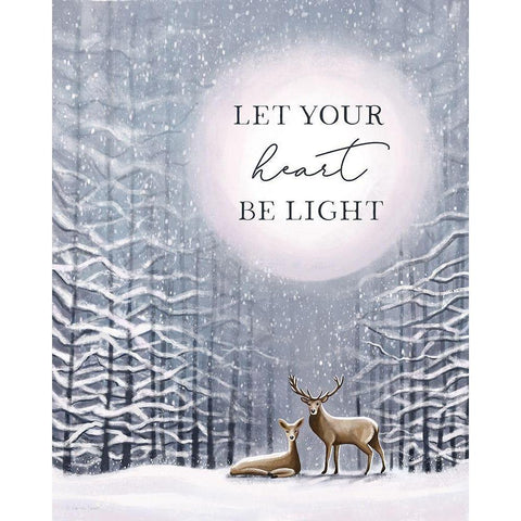 Light Heart White Modern Wood Framed Art Print by Tyndall, Elizabeth