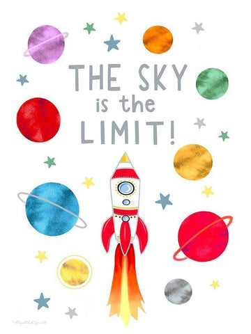 Sky is the Limit Black Ornate Wood Framed Art Print with Double Matting by Tyndall, Elizabeth