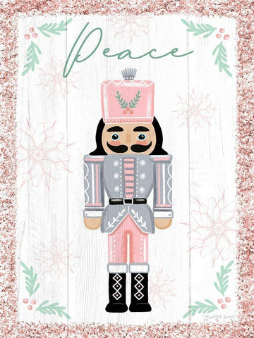 Peace White Modern Wood Framed Art Print with Double Matting by Tyndall, Elizabeth