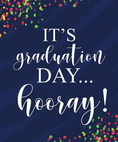 Graduation Day White Modern Wood Framed Art Print with Double Matting by Tyndall, Elizabeth