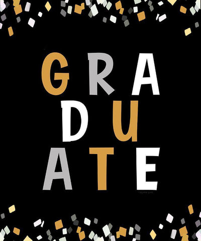 Graduate White Modern Wood Framed Art Print with Double Matting by Tyndall, Elizabeth