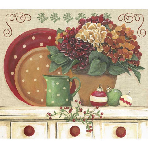Setting the Season White Modern Wood Framed Art Print by Moulton, Jo