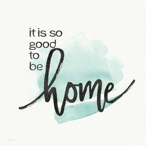 Good to Be Home White Modern Wood Framed Art Print with Double Matting by Moulton, Jo