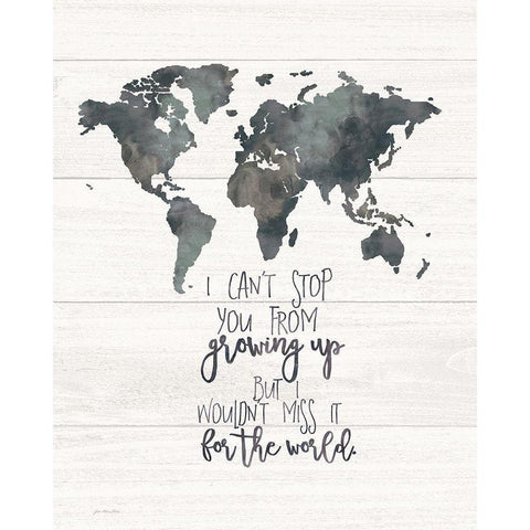 Wouldnt Miss It Black Modern Wood Framed Art Print by Moulton, Jo