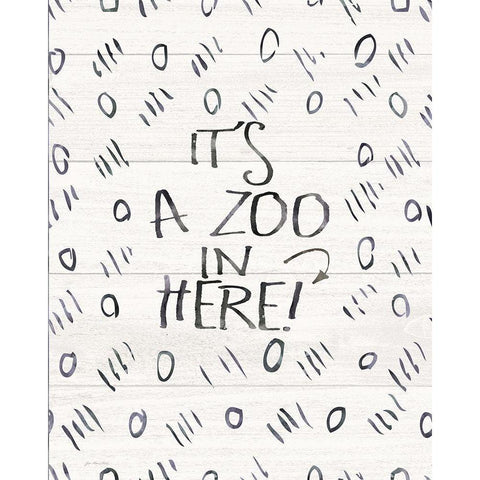 Its a Zoo Gold Ornate Wood Framed Art Print with Double Matting by Moulton, Jo