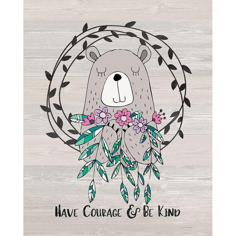 Be Kind Gold Ornate Wood Framed Art Print with Double Matting by Moulton, Jo