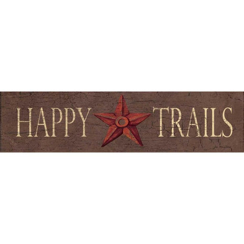 Happy Trails White Modern Wood Framed Art Print by Moulton, Jo