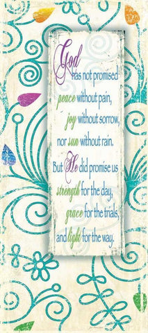 Promise White Modern Wood Framed Art Print with Double Matting by Moulton, Jo