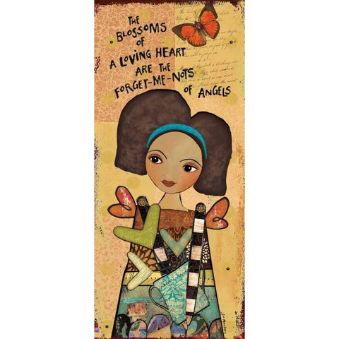 Guardian Angel III White Modern Wood Framed Art Print by Moulton, Jo