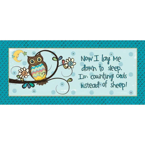 Counting Owls Gold Ornate Wood Framed Art Print with Double Matting by Moulton, Jo