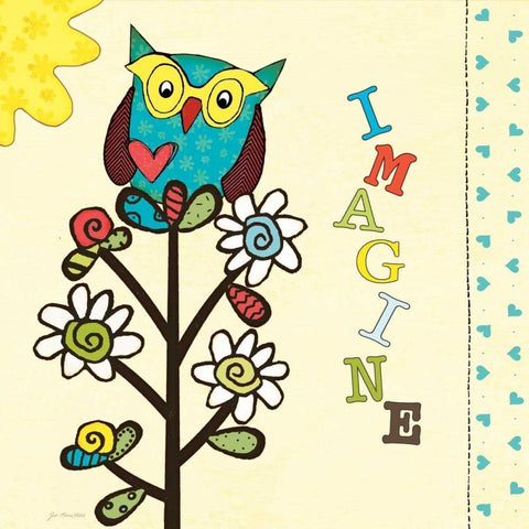 Imagine Gold Ornate Wood Framed Art Print with Double Matting by Moulton, Jo