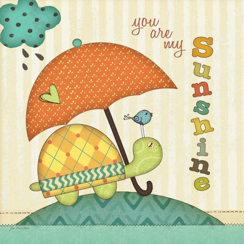 Turtle Black Modern Wood Framed Art Print with Double Matting by Moulton, Jo