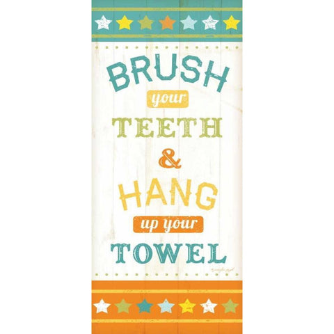 Brush and Hang Black Modern Wood Framed Art Print with Double Matting by Pugh, Jennifer