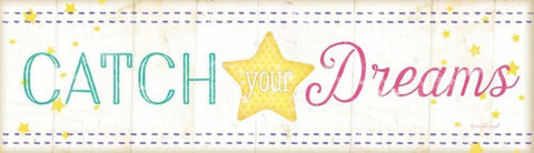 Catch Your Dreams Black Ornate Wood Framed Art Print with Double Matting by Pugh, Jennifer