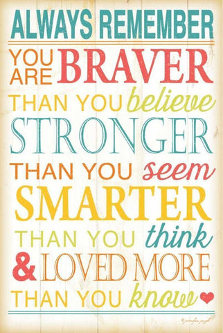 Always Remember Black Ornate Wood Framed Art Print with Double Matting by Pugh, Jennifer