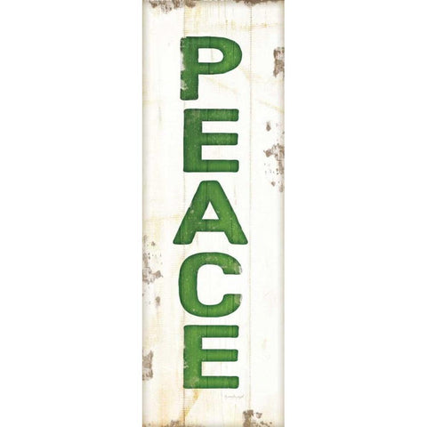 Peace Christmas Black Modern Wood Framed Art Print by Pugh, Jennifer
