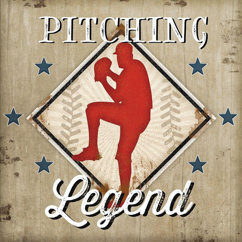 Legend Black Modern Wood Framed Art Print with Double Matting by Pugh, Jennifer