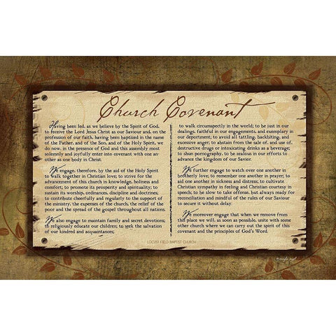 Church Covenant II White Modern Wood Framed Art Print by Pugh, Jennifer