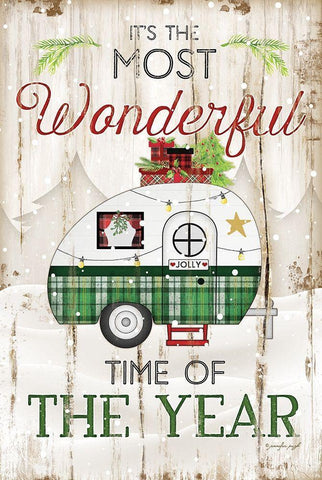 Most Wonderful Time Black Ornate Wood Framed Art Print with Double Matting by Pugh, Jennifer