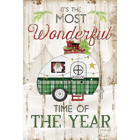 Most Wonderful Time White Modern Wood Framed Art Print by Pugh, Jennifer