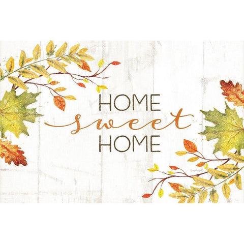 Home Sweet Home White Modern Wood Framed Art Print by Pugh, Jennifer