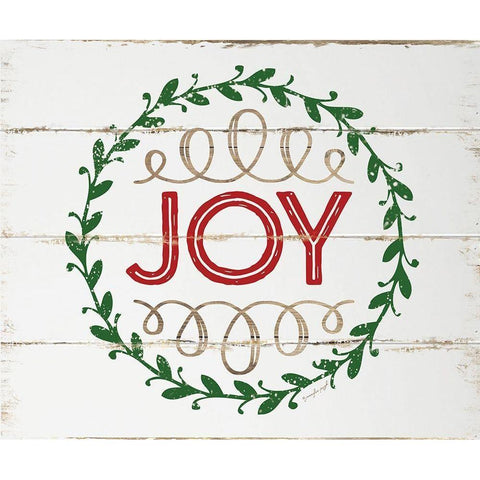 Joy Gold Ornate Wood Framed Art Print with Double Matting by Pugh, Jennifer