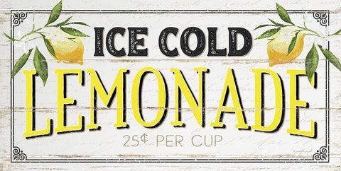 Ice Cold Lemonade Black Ornate Wood Framed Art Print with Double Matting by Pugh, Jennifer